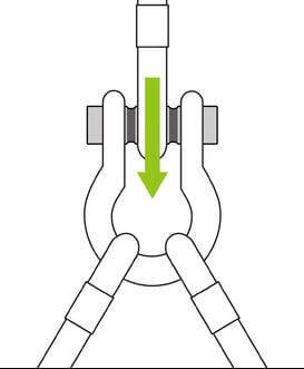 illustration of load pin in a shackle