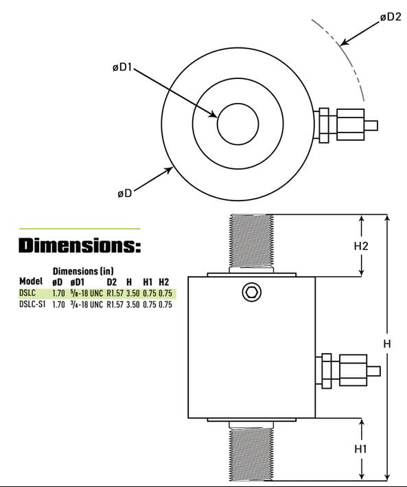 dslc submersible load cell diagram