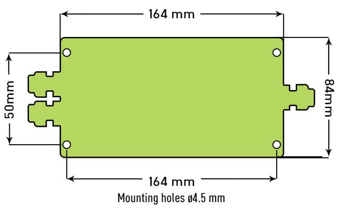 Diagram for the dimensions of the Model T24-Bsi wireless load cell
