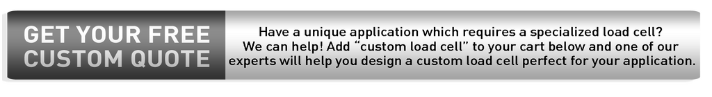 Graphic promoting custom load cell solutions from Load Cell Central