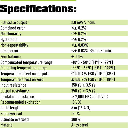 sflc scale foot load cell specifications