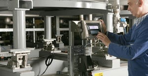 Load Cell technician calibrating a high-capacity load cell