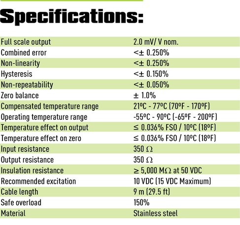 relc-t load cell specifications