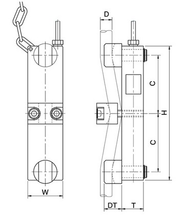 Clamp On Load Cell Dimensions