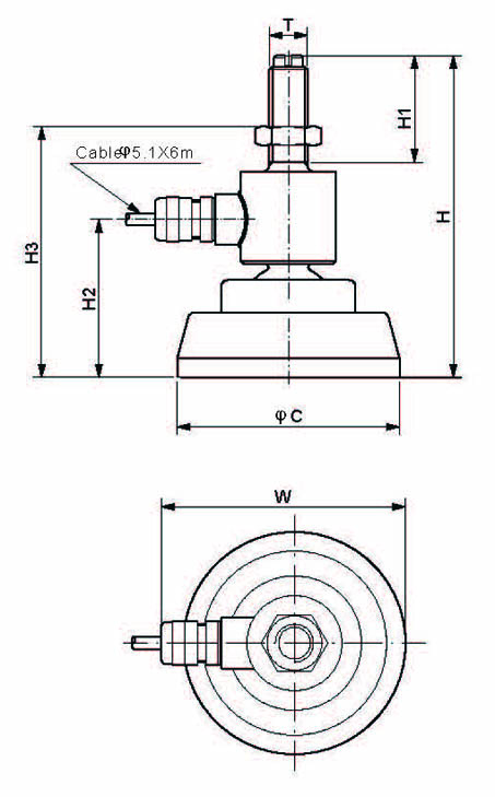 scale foot load cell dimensions